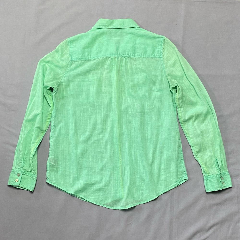 Express Mint Green Button Down Blouse - image 2